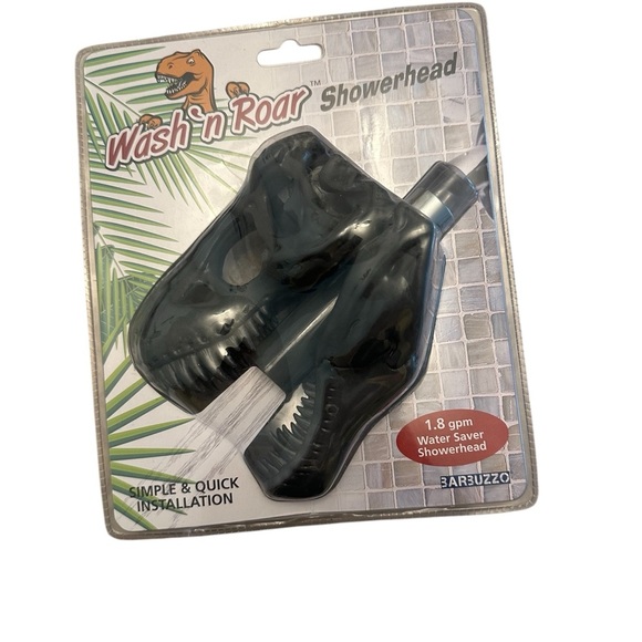 Wash 'n Roar Dinosaur Showerhead - Black NIB - Picture 4 of 5